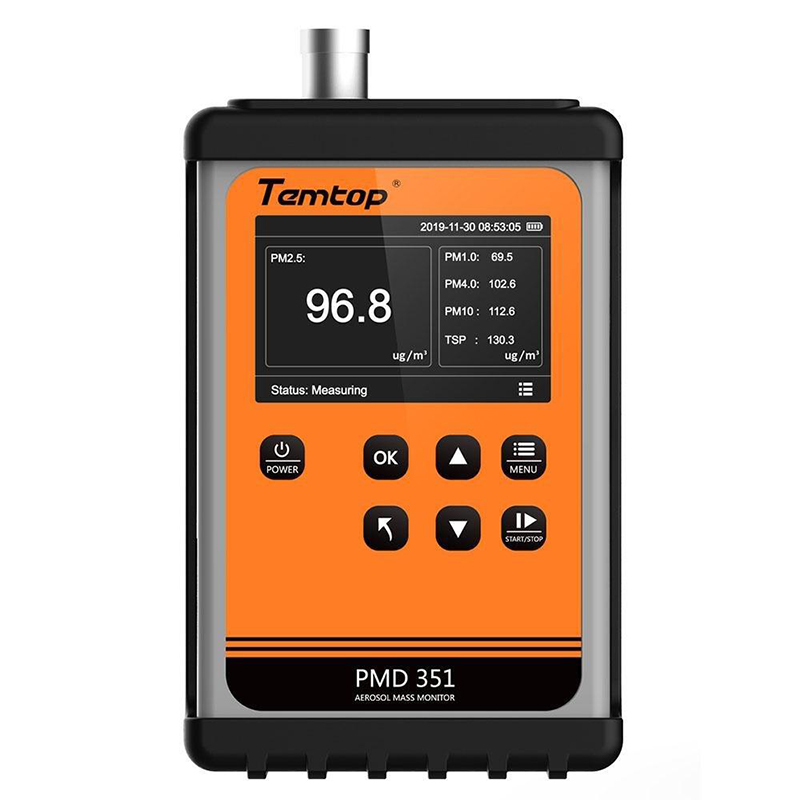Temtop PMD 351 Handheld Aerosol Mass Monitor Professional Particle Counter PM2.5 Air Quality Monitor